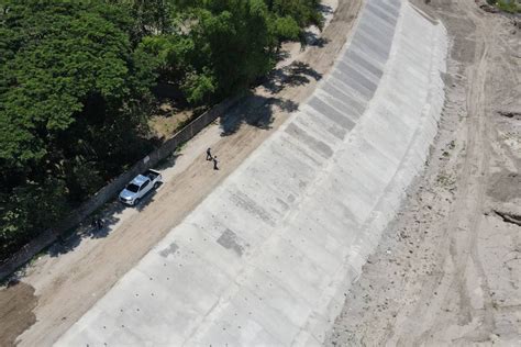 DPWH completes Pampanga slope protection project.